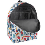 Hockey Equipment Pattern Print Backpack