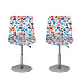 Hockey Equipment Pattern Print Bar Stool Covers