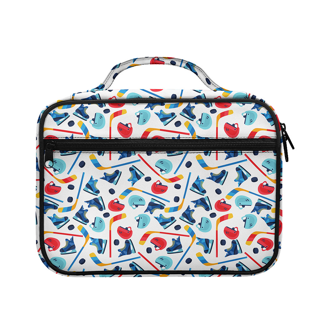 Hockey Equipment Pattern Print Briefcase Bible Bag