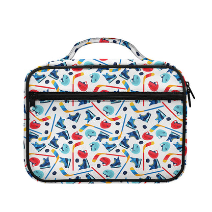 Hockey Equipment Pattern Print Briefcase Bible Bag