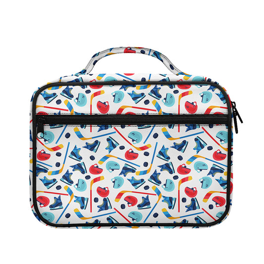 Hockey Equipment Pattern Print Briefcase Bible Bag