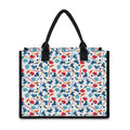 Hockey Equipment Pattern Print Canvas Tote Bag