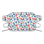 Hockey Equipment Pattern Print Car Windshield Snow Cover