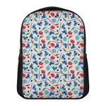 Hockey Equipment Pattern Print Casual Backpack