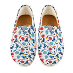 Hockey Equipment Pattern Print Casual Shoes
