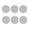 Hockey Equipment Pattern Print Coaster Set