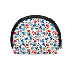 Hockey Equipment Pattern Print Coin Purse
