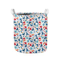 Hockey Equipment Pattern Print Collapsible Laundry Basket