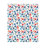 Hockey Equipment Pattern Print Curtain