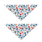 Hockey Equipment Pattern Print Dog Bandana