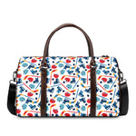 Hockey Equipment Pattern Print Duffle Bag