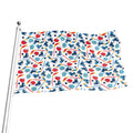 Hockey Equipment Pattern Print Flag