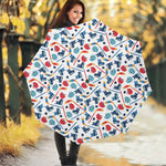 Hockey Equipment Pattern Print Foldable Umbrella