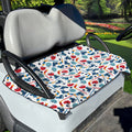 Hockey Equipment Pattern Print Golf Cart Seat Cover