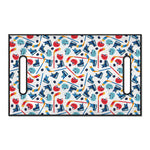 Hockey Equipment Pattern Print Golf Cart Seat Cover