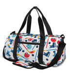 Hockey Equipment Pattern Print Gym Bag