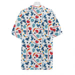 Hockey Equipment Pattern Print Hawaiian Shirt