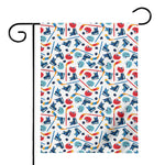 Hockey Equipment Pattern Print House Flag