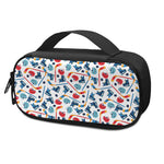 Hockey Equipment Pattern Print Insulin Cooler Travel Case