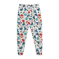 Hockey Equipment Pattern Print Jogger Pants