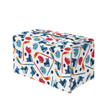 Hockey Equipment Pattern Print Leather Tissue Box Cover