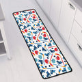 Hockey Equipment Pattern Print Long Kitchen Mat
