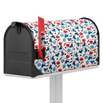 Hockey Equipment Pattern Print Mailbox Cover
