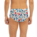 Hockey Equipment Pattern Print Men's Briefs