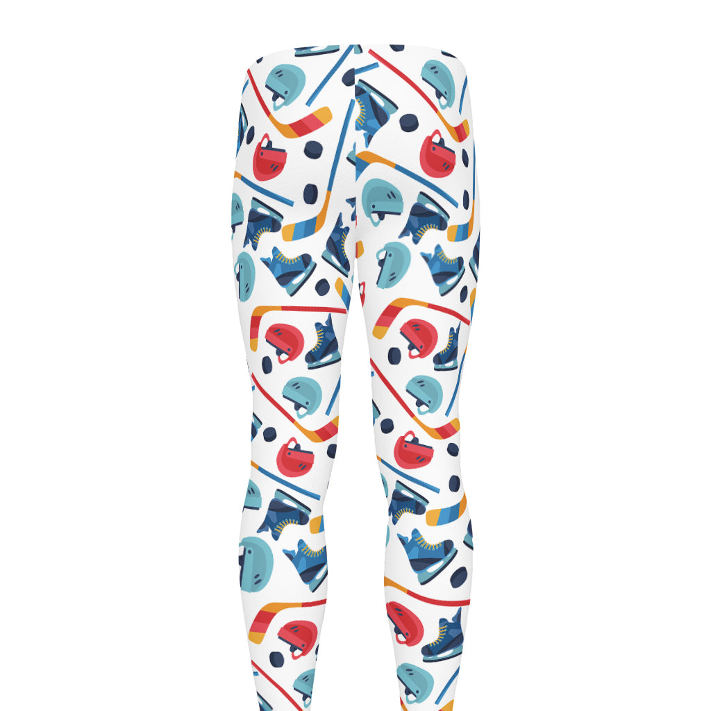 Hockey Equipment Pattern Print Men's leggings