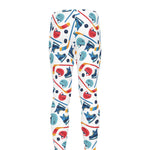 Hockey Equipment Pattern Print Men's leggings
