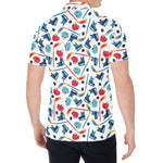 Hockey Equipment Pattern Print Men's Shirt
