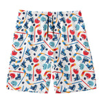 Hockey Equipment Pattern Print Men's Swim Trunks