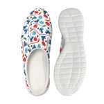 Hockey Equipment Pattern Print Mesh Casual Shoes