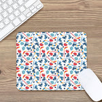 Hockey Equipment Pattern Print Mouse Pad