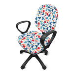 Hockey Equipment Pattern Print Office Chair Cover