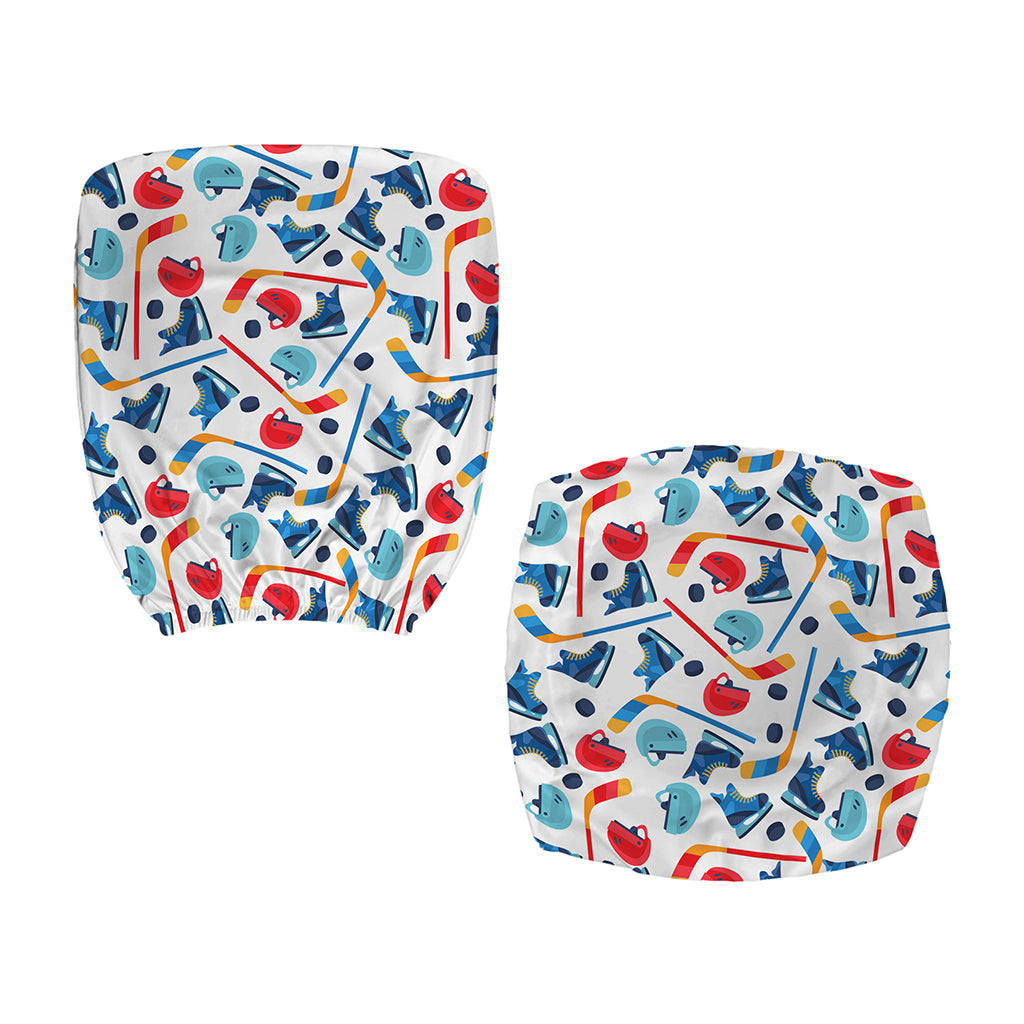 Hockey Equipment Pattern Print Office Chair Cover