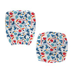 Hockey Equipment Pattern Print Office Chair Cover