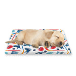 Hockey Equipment Pattern Print Pet Cooling Mat Cover