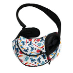 Hockey Equipment Pattern Print Pet Sling Carrier