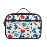 Hockey Equipment Pattern Print Portable Lunch Bag