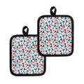 Hockey Equipment Pattern Print Pot Holders