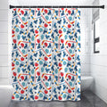 Hockey Equipment Pattern Print Premium Shower Curtain