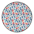 Hockey Equipment Pattern Print Round Floor Mat