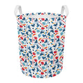 Hockey Equipment Pattern Print Round Laundry Basket