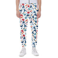 Hockey Equipment Pattern Print Joggers