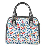 Hockey Equipment Pattern Print Shoulder Handbag
