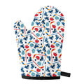 Hockey Equipment Pattern Print Single Oven Mitt