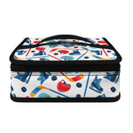 Hockey Equipment Pattern Print Small Lunch Bag