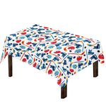 Hockey Equipment Pattern Print Tablecloth