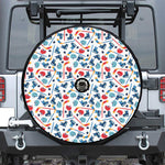 Hockey Equipment Pattern Print Tire Cover With Camera Hole